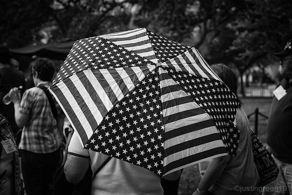 Stars and stripes umbrella