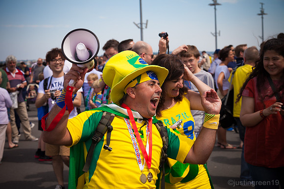 Brazilian football supporter