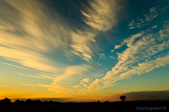 sunset landscape