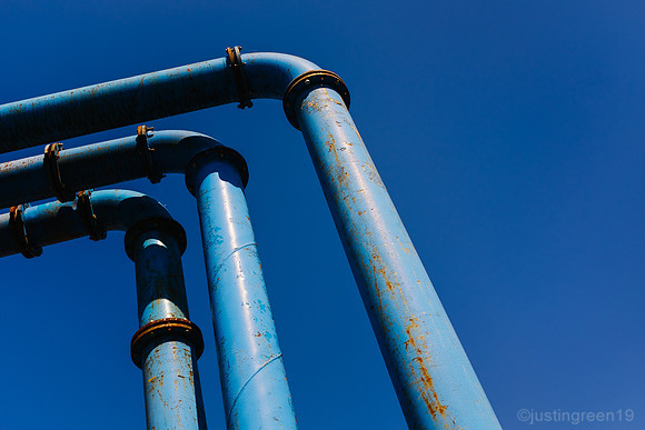Berlin blue pipes