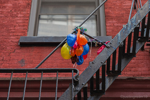 deflated balloons