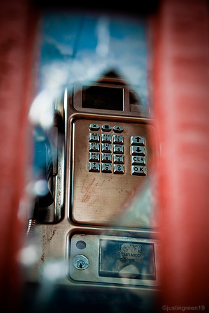 old phone box